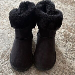 Cozy Black Kids Boots